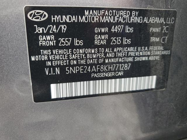 2019 HYUNDAI SONATA SE - 5NPE24AF8KH771287