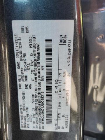 2018 FORD ESCAPE SEL 1FMCU0HD1JUC68313