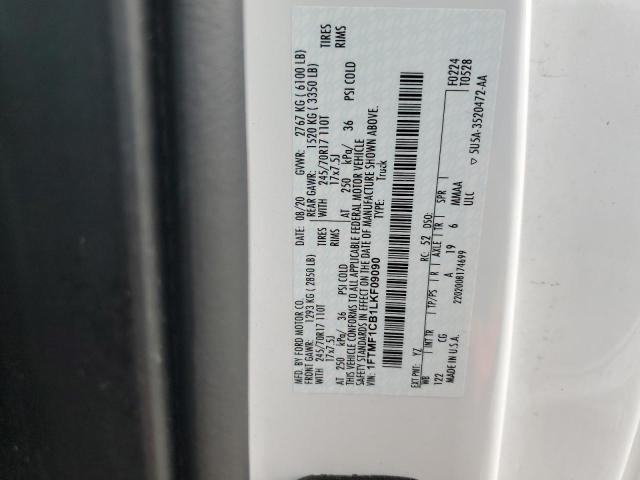 2020 FORD F150 1FTMF1CB1LKF09090