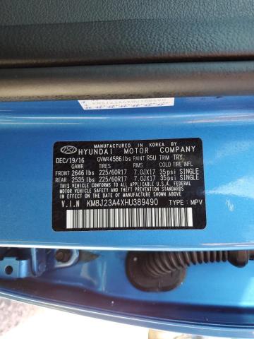 2017 HYUNDAI TUCSON SE KM8J23A4XHU389490