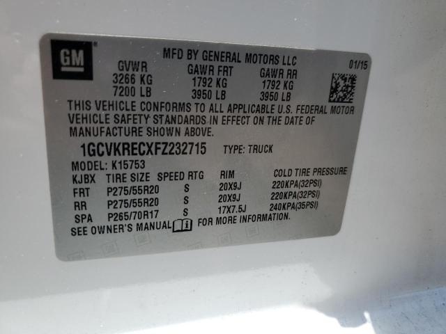 2015 CHEVROLET SILVERADO - 1GCVKRECXFZ232715