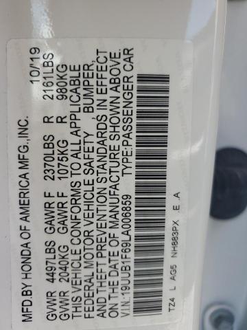 2020 ACURA TLX TECHNO 19UUB1F69LA006859