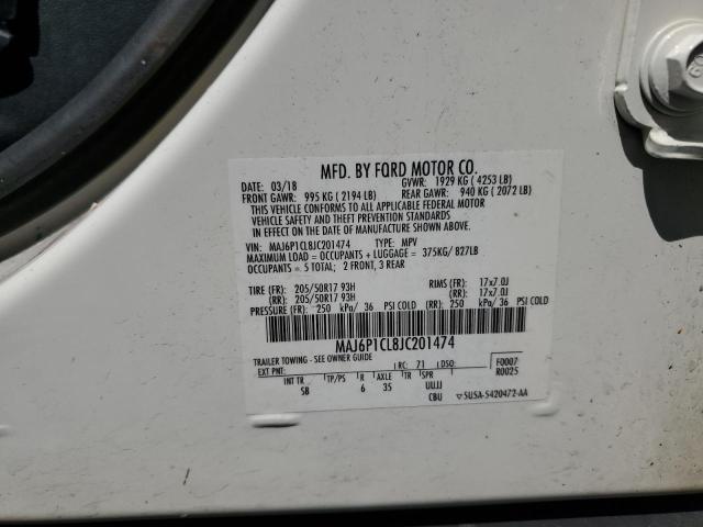 2018 FORD ECOSPORT S MAJ6P1CL8JC201474