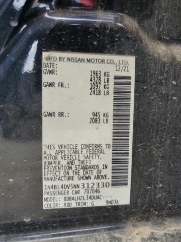 2022 NISSAN ALTIMA SV 1N4BL4DV5NN312330