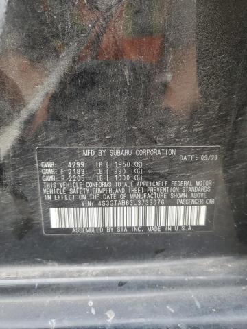 2020 SUBARU IMPREZA 4S3GTAB63L3733076