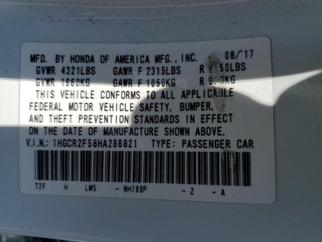 2017 HONDA ACCORD SPO - 1HGCR2F58HA286821