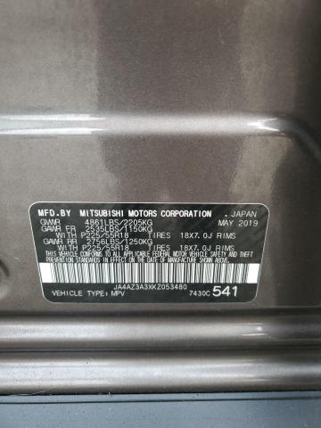 2019 MITSUBISHI OUTLANDER JA4AZ3A3XKZ053480
