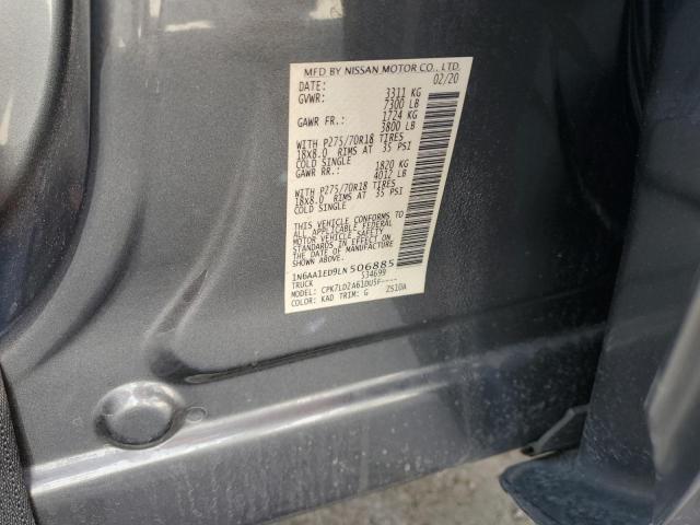 2020 NISSAN TITAN SV - 1N6AA1ED9LN506885