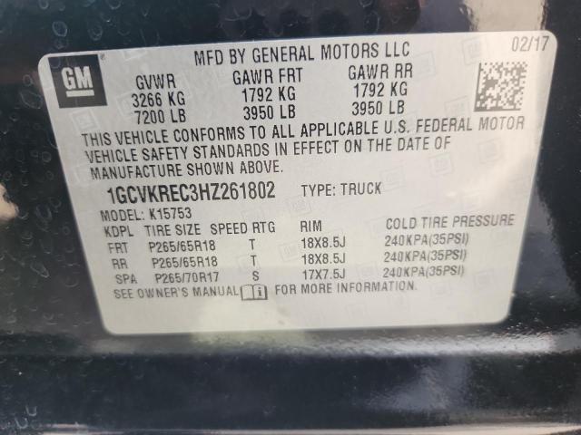 2017 CHEVROLET SILVERADO 1GCVKREC3HZ261802