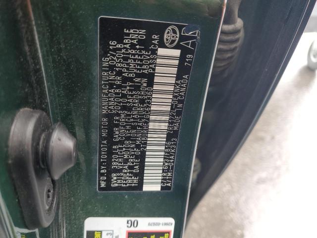 2016 TOYOTA COROLLA L - 2T1BURHE7GC623360