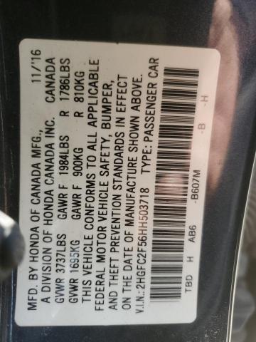 2017 HONDA CIVIC LX - 2HGFC2F56HH503718
