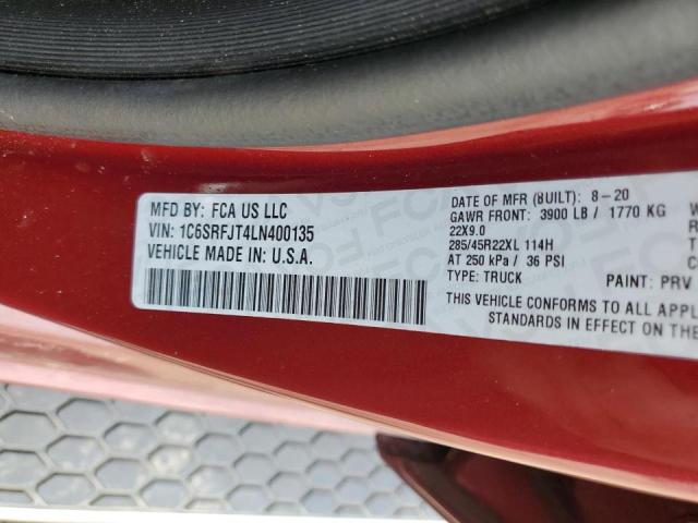 2020 RAM 1500 LARAM - 1C6SRFJT4LN400135
