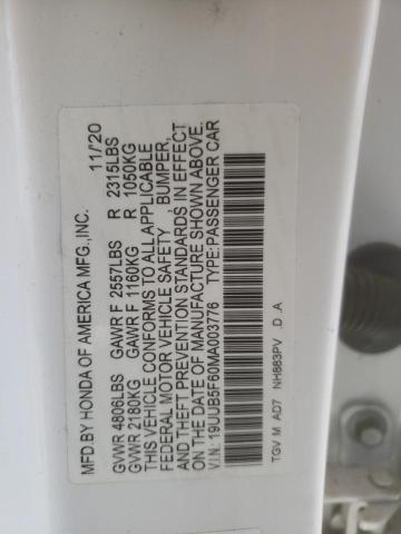 2021 ACURA TLX ADVANC 19UUB5F60MA003776