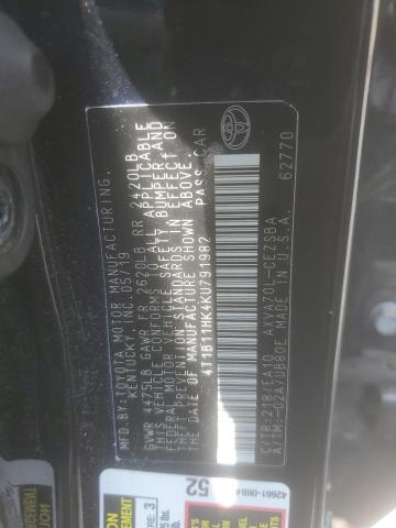 2019 TOYOTA CAMRY L - 4T1B11HK4KU791982