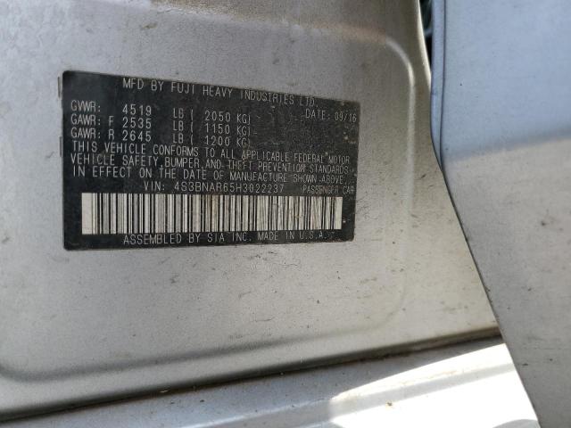 2017 SUBARU LEGACY SPORT 4S3BNAR65H3022237