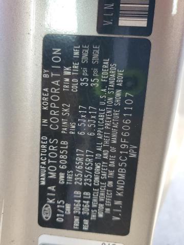 2015 KIA SEDONA LX KNDMB5C19F6061107