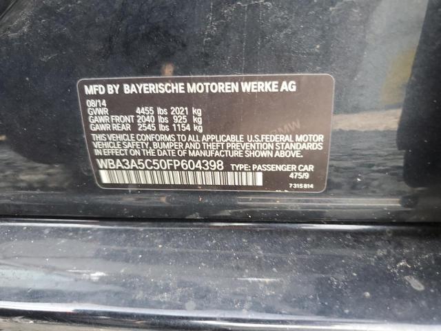 2015 BMW 328 I WBA3A5C50FP604398