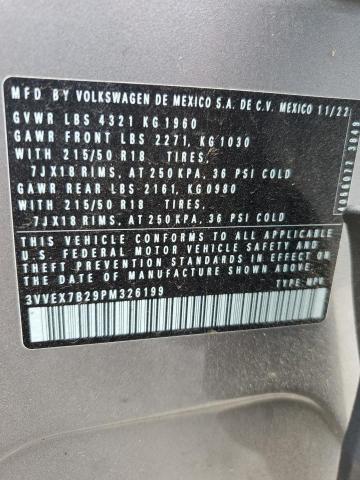 2023 VOLKSWAGEN TAOS SE 3VVEX7B29PM326199