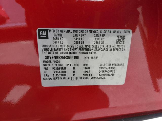 2014 CADILLAC SRX LUXURY - 3GYFNBE35ES665190