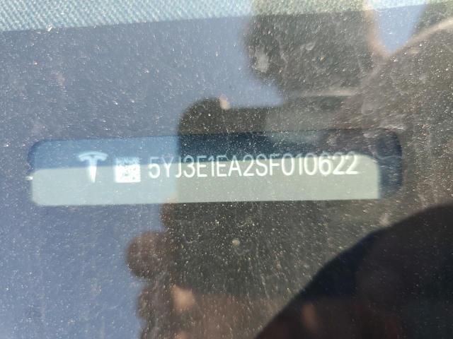 2025 TESLA MODEL 3 5YJ3E1EA2SF010622