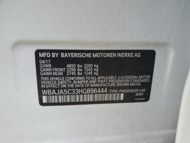 2017 BMW 530 I WBAJA5C33HG896444