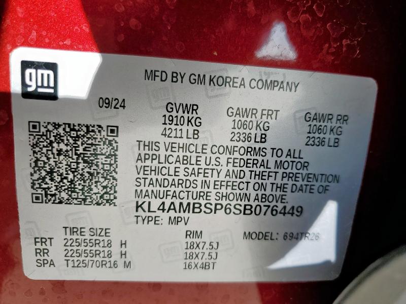 2025 BUICK ENCORE GX KL4AMBSP6SB076449