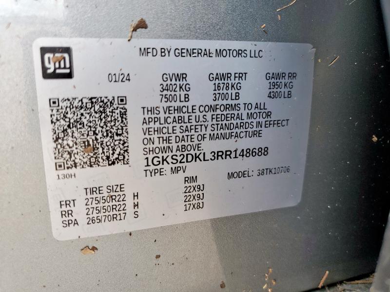 2024 GMC YUKON DENA 1GKS2DKL3RR148688