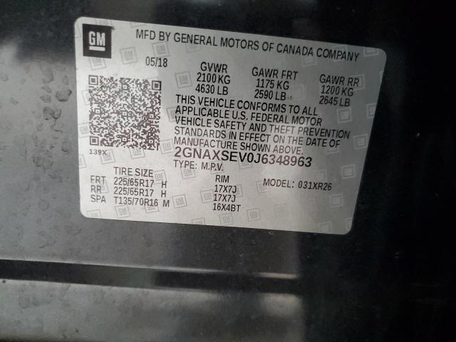 2018 CHEVROLET EQUINOX 2GNAXSEV0J6348963