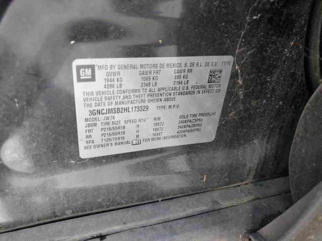 2017 CHEVROLET TRAX PREMI 3GNCJMSB2HL173329