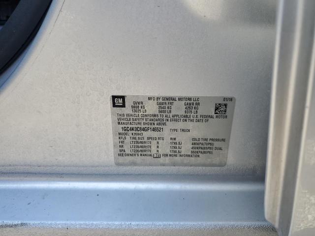 2016 CHEVROLET SILVERADO 1GC4K0C84GF146521