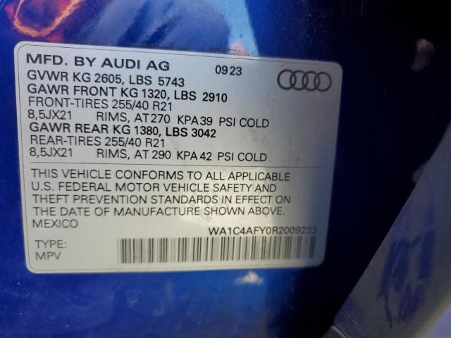 2024 AUDI SQ5 PRESTI WA1C4AFY0R2009233