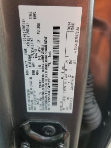2018 FORD F150 SUPER 1FTEW1EG8JFA75835