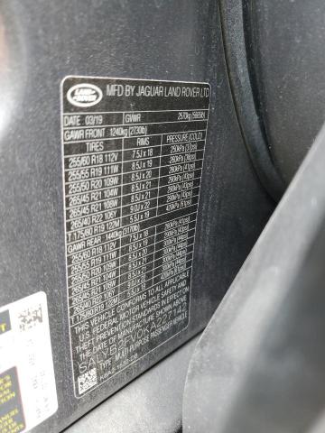 2019 LAND ROVER RANGE ROVE SALYB2FV0KA227142