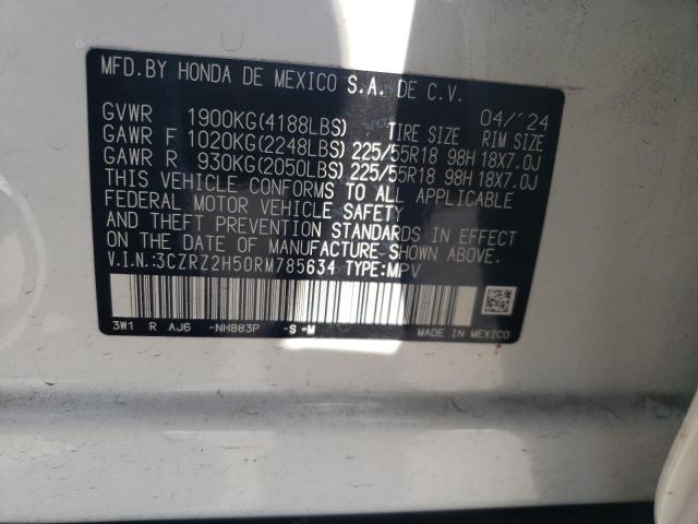 2024 HONDA HR-V SPORT 3CZRZ2H50RM785634
