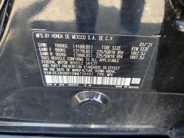 2021 HONDA HR-V SPORT 3CZRU6H10MM720407