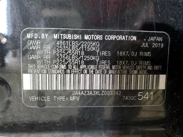 2020 MITSUBISHI OUTLANDER JA4AZ3A3XLZ003342