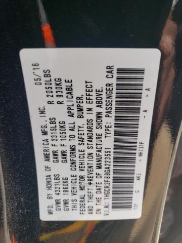 2016 HONDA ACCORD EXL - 1HGCR2F88GA223551