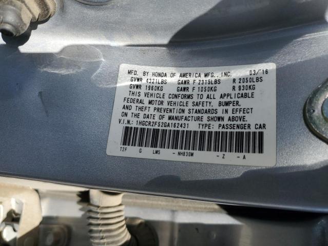 2016 HONDA ACCORD SPO 1HGCR2F52GA162431