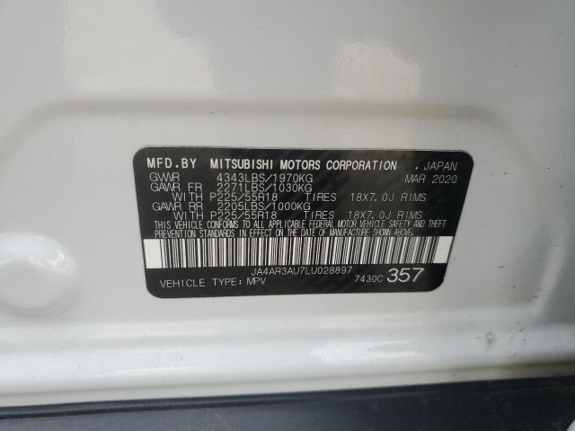 2020 MITSUBISHI OUTLANDER JA4AR3AU7LU028897