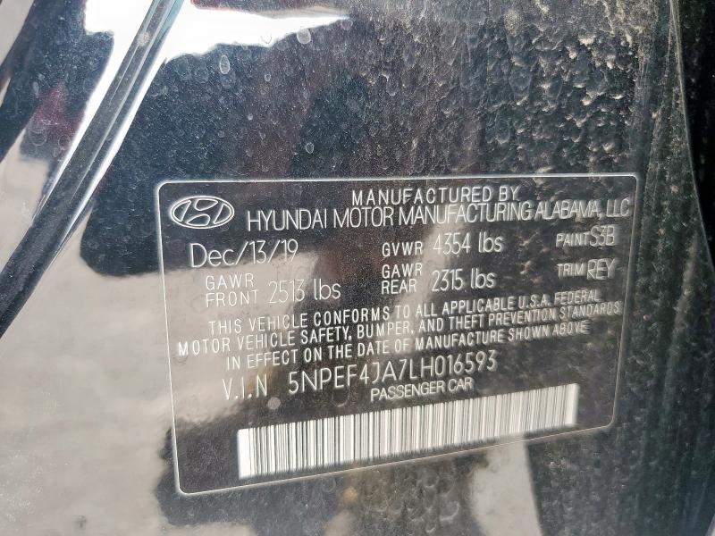 2020 HYUNDAI SONATA SEL 5NPEF4JA7LH016593