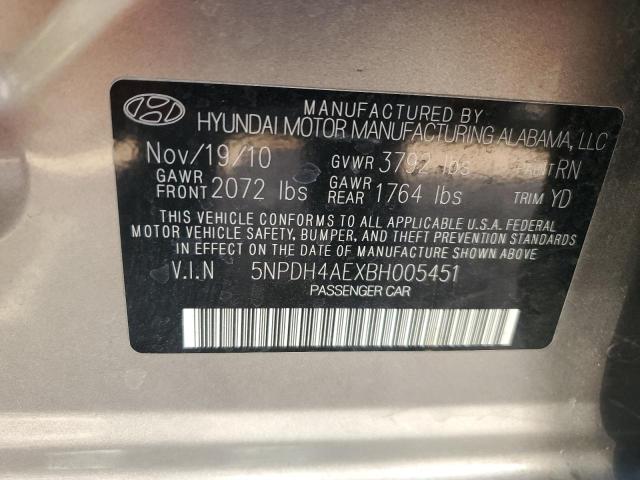 2011 HYUNDAI ELANTRA GL - 5NPDH4AEXBH005451
