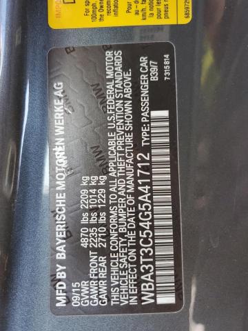 2016 BMW 435 I WBA3T3C54G5A41712