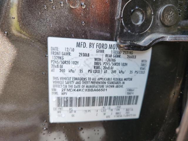 2011 FORD EDGE LIMIT - 2FMDK4KCXBBA66501
