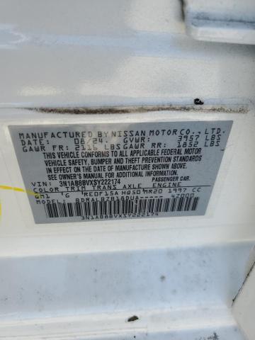 2025 NISSAN SENTRA S 3N1AB8BVXSY222174