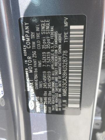2017 HYUNDAI TUCSON KM8J3CA28HU328778