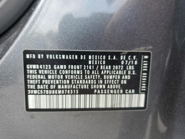 2019 VOLKSWAGEN JETTA S 3VWC57BU8KM076313