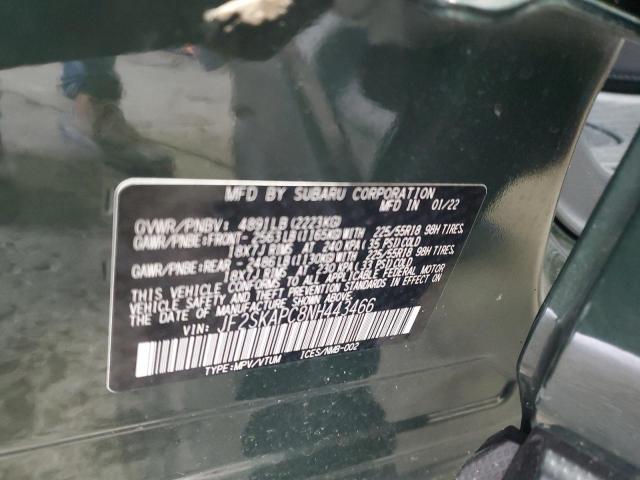 2022 SUBARU FORESTER L JF2SKAPC8NH443466