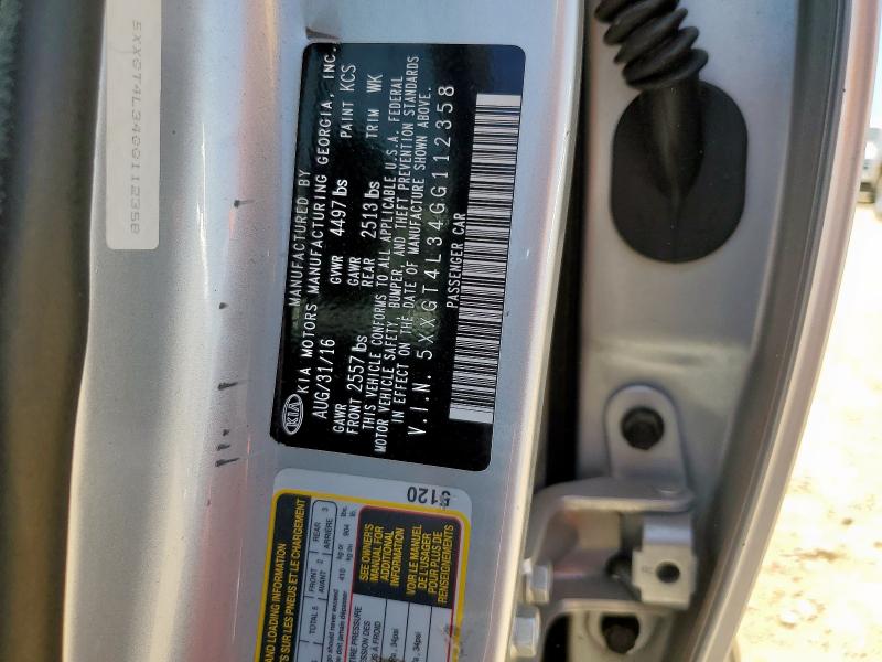 2016 KIA OPTIMA LX 5XXGT4L34GG112358