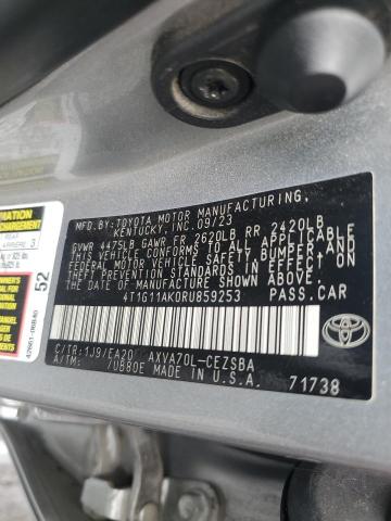 2024 TOYOTA CAMRY SE N 4T1G11AK0RU859253