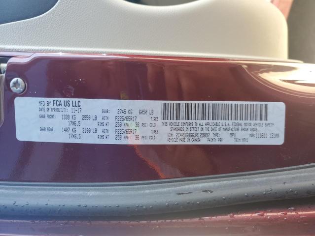 2018 DODGE GRAND CARA 2C4RDGBG6JR129897